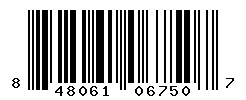 UPC barcode number 848061067507