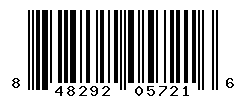 UPC barcode number 848292057216