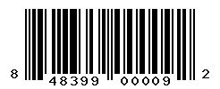 upc 848399000092 barcode image