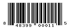 upc 848399000115 barcode image