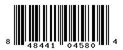 UPC barcode number 848441045804