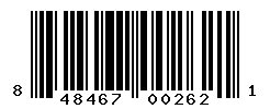 upc 848467002621 barcode image