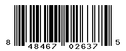 UPC barcode number 848467026375