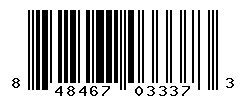 UPC barcode number 848467033373