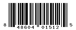 UPC barcode number 848604015125