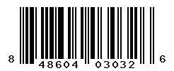 UPC barcode number 848604030326