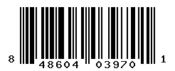 UPC barcode number 848604039701