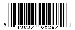 UPC barcode number 848837002671