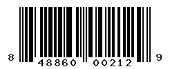 UPC barcode number 848860002129