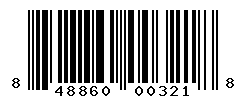 UPC barcode number 848860003218