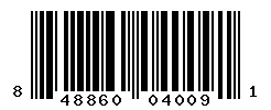 UPC barcode number 848860040091