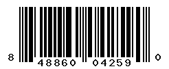 UPC barcode number 848860042590