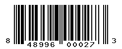 UPC barcode number 848996000273