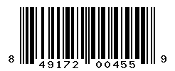 UPC barcode number 849172004559