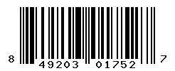 UPC barcode 849203017527