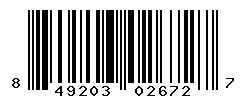 UPC barcode 849203026727