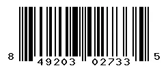 UPC 849203027335 barcode image
