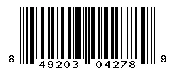 UPC barcode 849203042789