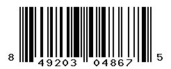 UPC barcode 849203048675