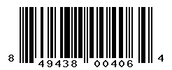 UPC barcode number 849438004064