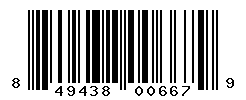 UPC barcode number 849438006679