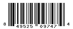 UPC barcode number 849525097474