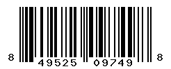 UPC barcode number 849525097498