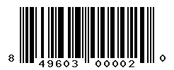 UPC barcode number 849603000020