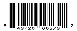 UPC barcode number 849720002792