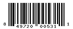 UPC barcode number 849720005311
