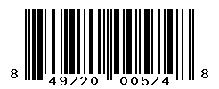 UPC barcode number 849720005748