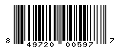 UPC barcode number 849720005977