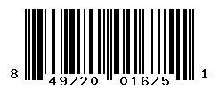 UPC barcode number 849720016751