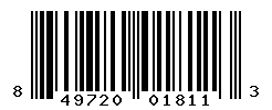 UPC barcode number 849720018113