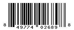 UPC 849774026898 barcode image