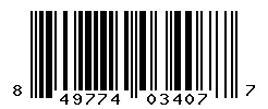 UPC barcode 849774034077
