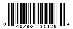 UPC barcode number 849790111264