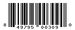 UPC barcode number 849795003090