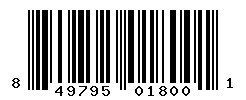 upc 849795018001 barcode image