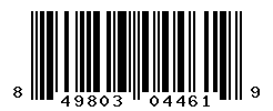 UPC barcode number 849803044619