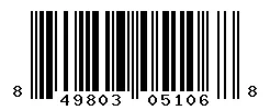 UPC 849803051068 barcode image