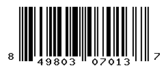 UPC barcode number 849803070137