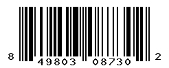 UPC barcode number 849803087302