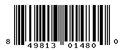 UPC barcode number 849813014800