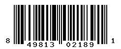 UPC barcode number 849813021891