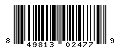 UPC barcode number 849813024779