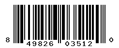 UPC barcode number 849826035120