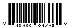 UPC barcode number 849980047960