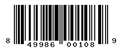 upc 849986001089 barcode image