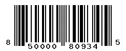 UPC barcode 850000809345